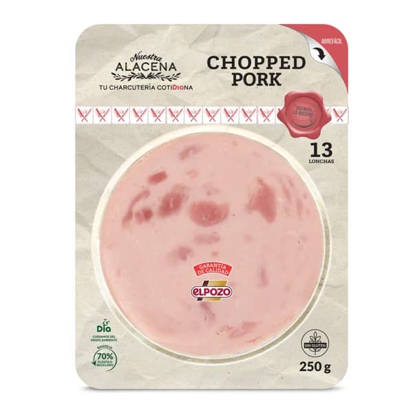 Chopped pork Nuestra Alacena de Dia sobre 250 g - 0.25 kg - Imagen del producto en Findit