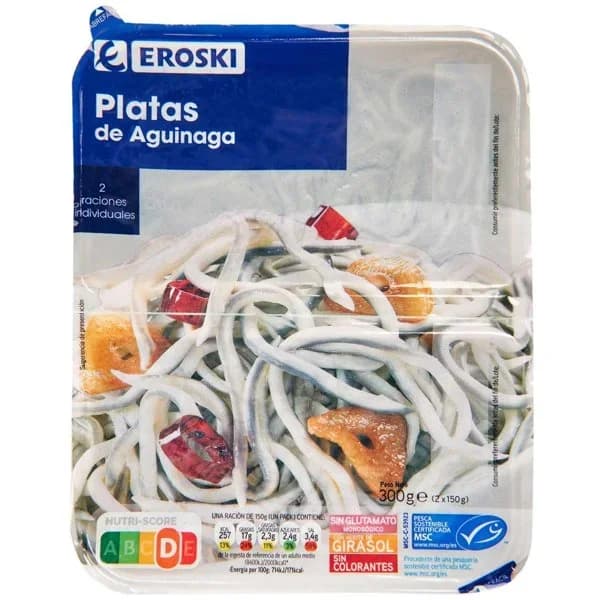 Platas de Aguinaga EROSKI, pack 2x150 g - 0.3 kg - Imagen del producto en Findit