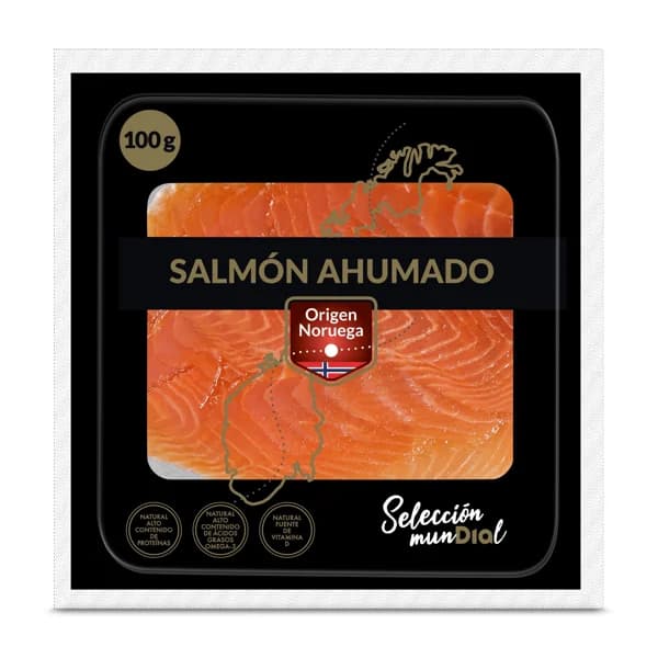 Salmón ahumado Selección Mundial de Dia sobre 100 g - 0.1 kg - Imagen del producto en Findit