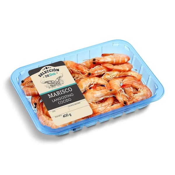 Langostino cocido Selección de Dia bandeja 400 g - 0.51 kg - Imagen del producto en Findit