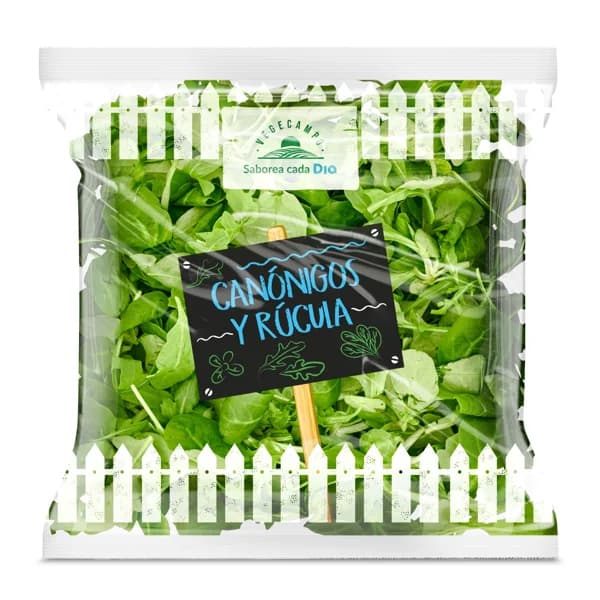 Dúo canónigos y rúcula Vegecampo de Dia bolsa 100 g - 0.1 kg - Imagen del producto en Findit