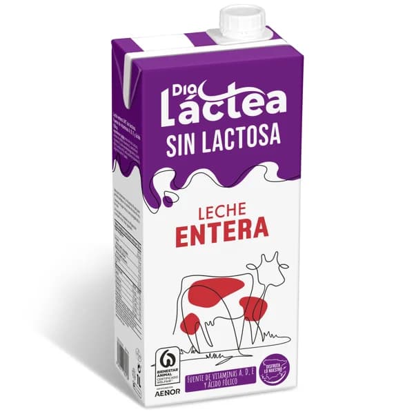 Leche entera sin lactosa Dia Láctea brik 1 l - 1 l - Imagen del producto en Findit