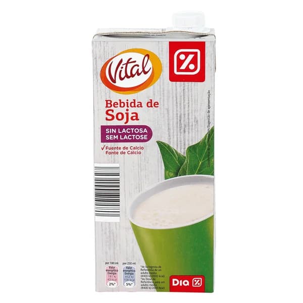 Bebida de soja Dia Vital brik 1 l - 1 ud - Imagen del producto en Findit