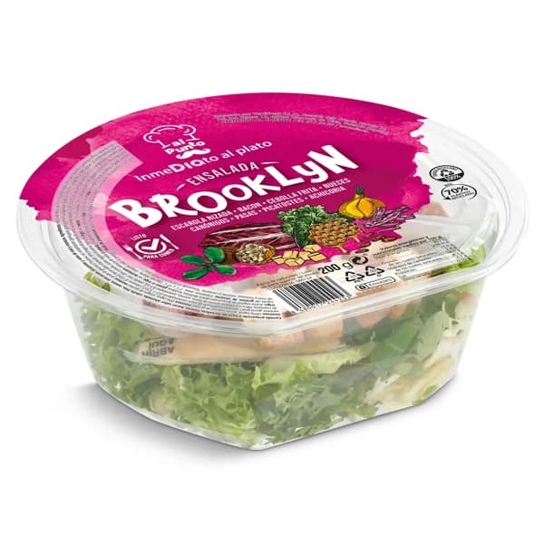 Ensalada brooklyn con bacon Al Punto Dia bandeja 200 g - 0.2 kg - Imagen del producto en Findit