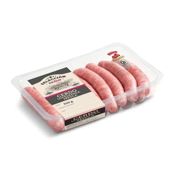 Longaniza fresca Selección de Dia bandeja 350 g - 0.35 kg - Imagen del producto en Findit