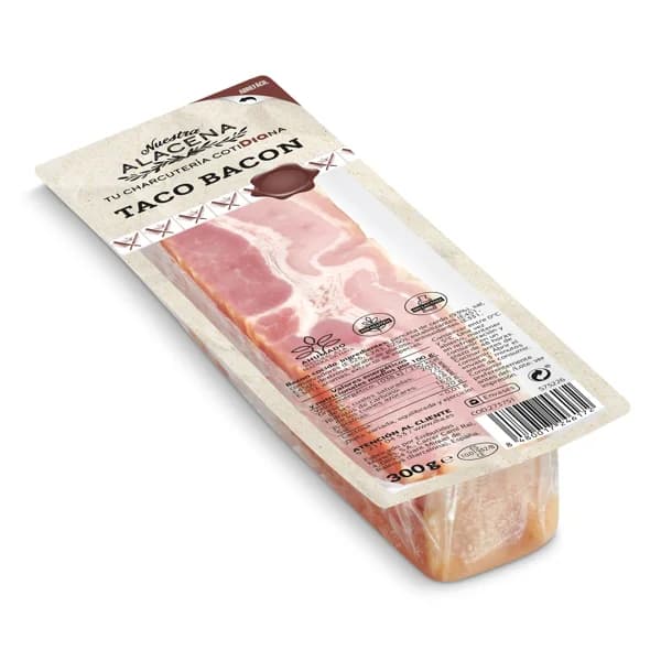 Bacon en taco Nuestra Alacena de Dia bolsa 300 g - 0.3 kg - Imagen del producto en Findit
