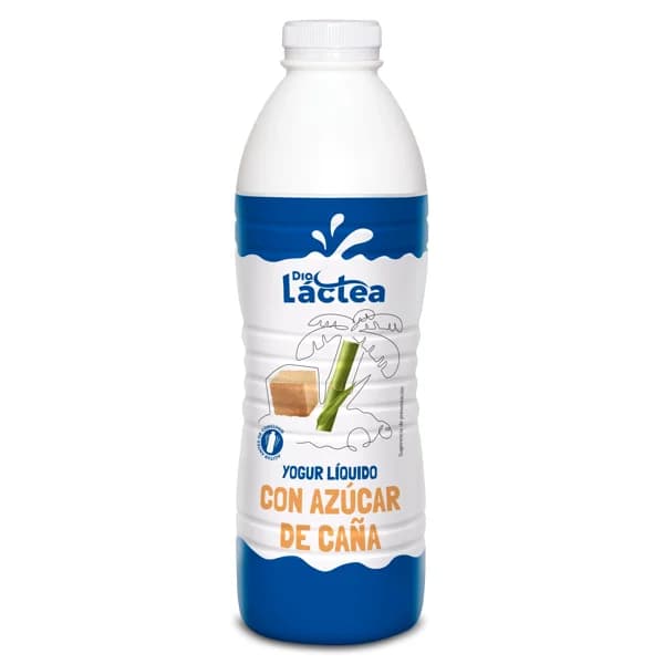 Yogur natural líquido con azúcar de caña Dia Láctea botella 1 Kg - 1 ud - Imagen del producto en Findit
