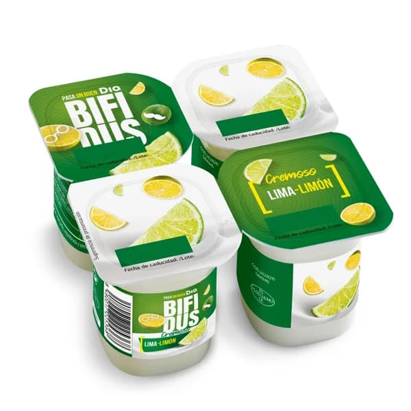 Cremoso lima y limón Bífidus Dia pack 4 x 125 g - 0.5 kg - Imagen del producto en Findit