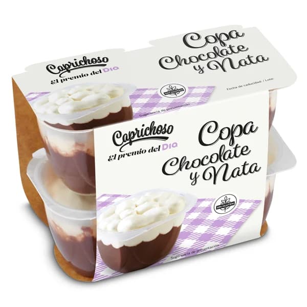 Copa de chocolate y nata Caprichoso Dia pack 4 x 115 g - 0.46 kg - Imagen del producto en Findit