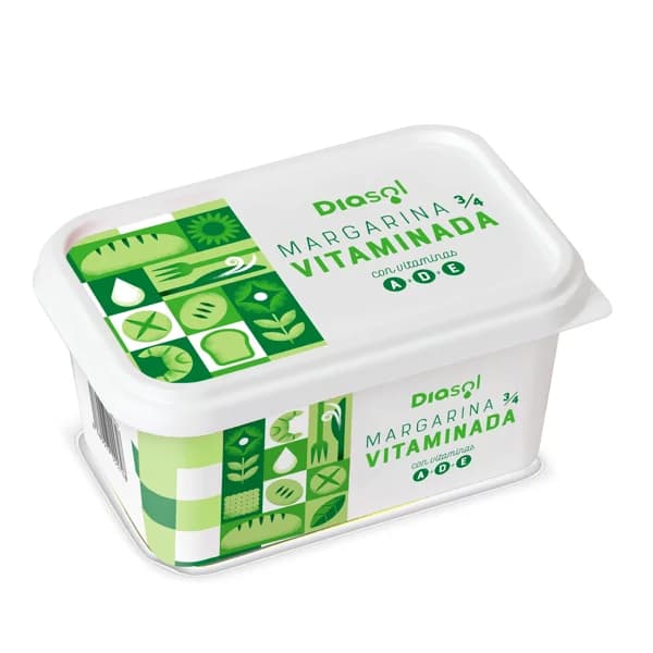 Margarina vitaminada Diasol tarrina 500 g - 0.5 kg - Imagen del producto en Findit