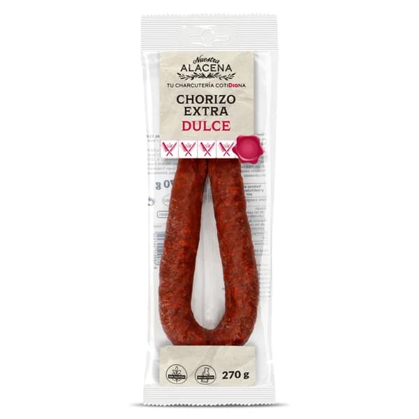 Chorizo extra dulce Nuestra Alacena de Dia bolsa 270 g - 0.27 kg - Imagen del producto en Findit