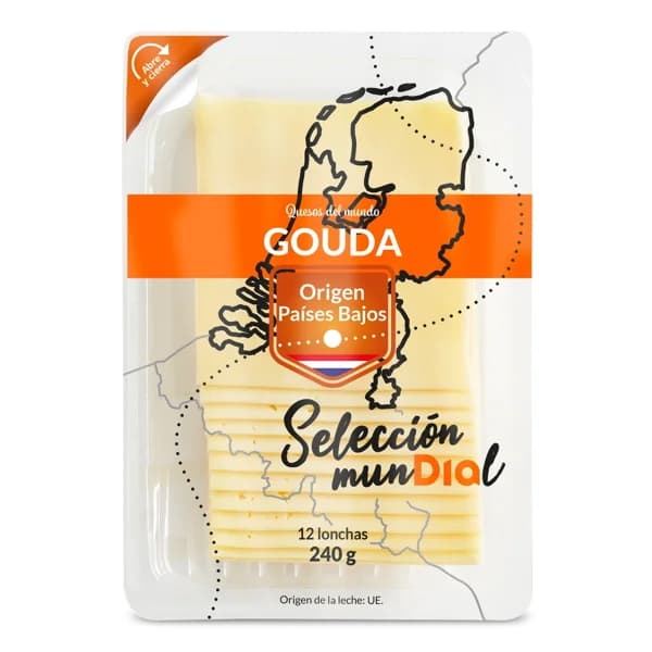 Queso gouda Selección Mundial de Dia sobre 240 g - 0.24 kg - Imagen del producto en Findit