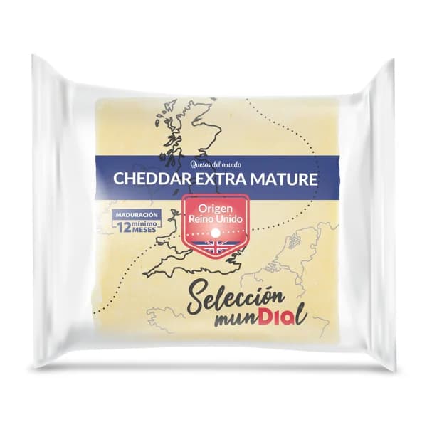 Queso cheddar extra mature Selección Mundial de Dia bolsa 200 g - 0.2 kg - Imagen del producto en Findit