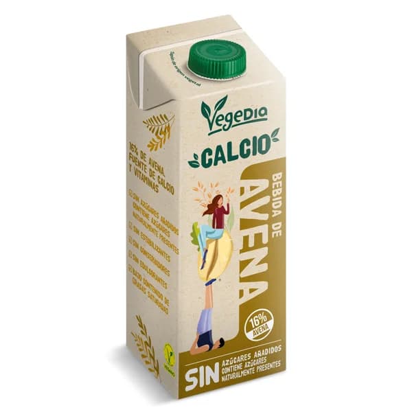 Bebida de avena con calcio Vegedia brik 1 l - 1 l - Imagen del producto en Findit