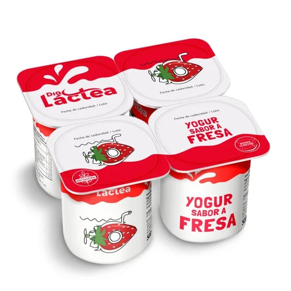 Yogur sabor fresa Dia Láctea pack 4 x 125 g - 0.5 kg - Imagen del producto en Findit