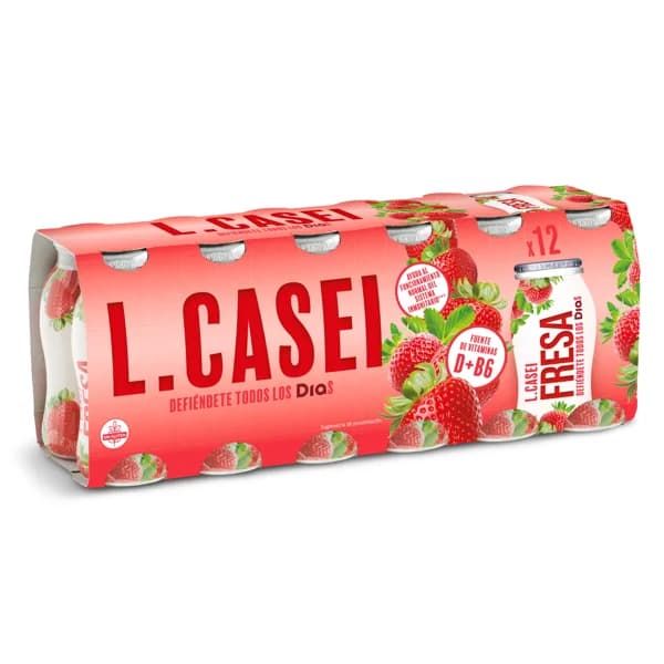 Yogur líquido de fresa L-Casei Dia pack 12 x 100 g - 1.2 kg - Imagen del producto en Findit