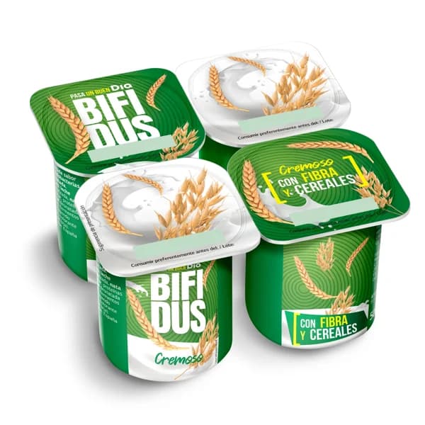 Cremoso con fibra y cereales Bífidus Dia pack 4 x 125 g - 1 ud - Imagen del producto en Findit