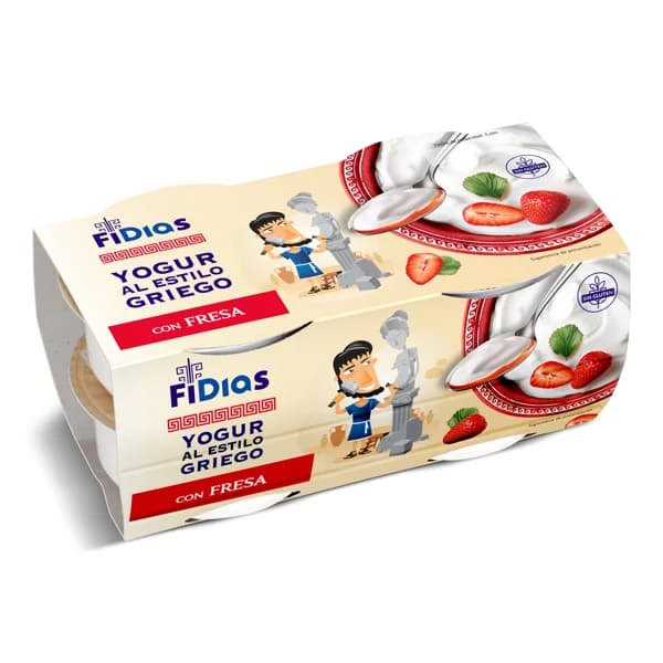 Yogur griego con fresa Fidias de Dia pack 4 x 125 g - 0.5 kg - Imagen del producto en Findit