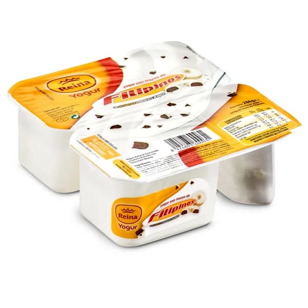 Yogur azucarado y galleta con chocolate blanco Reina pack 2 x 143 g - 0.29 kg - Imagen del producto en Findit