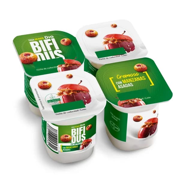 Cremoso con manzanas asadas Bífidus Dia pack 4 x 125 g - 0.5 kg - Imagen del producto en Findit