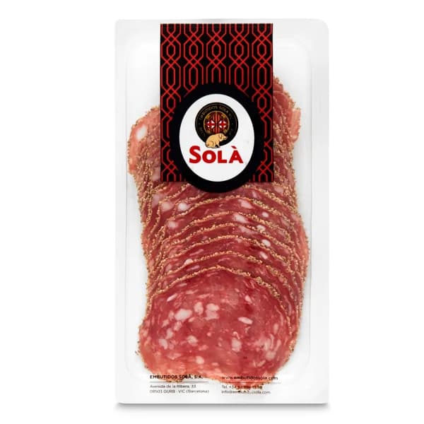 Salchichón a la pimienta Sola bandeja 100 g - 0.1 kg - Imagen del producto en Findit