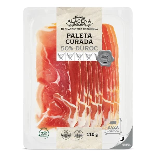 Paleta Curada 50% Duroc Nuestra Alacena de Dia bandeja 110 g - 0.11 kg - Imagen del producto en Findit