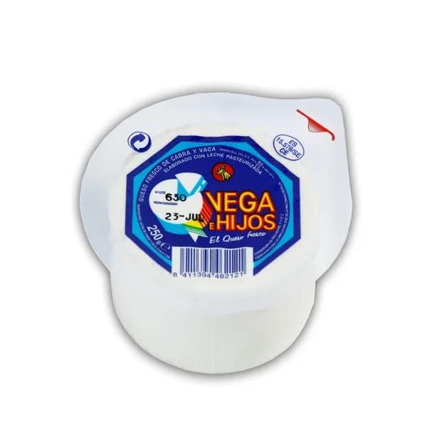 Queso fresco artesano Vega e Hijos tarrina 250 g - 0.25 ud - Imagen del producto en Findit