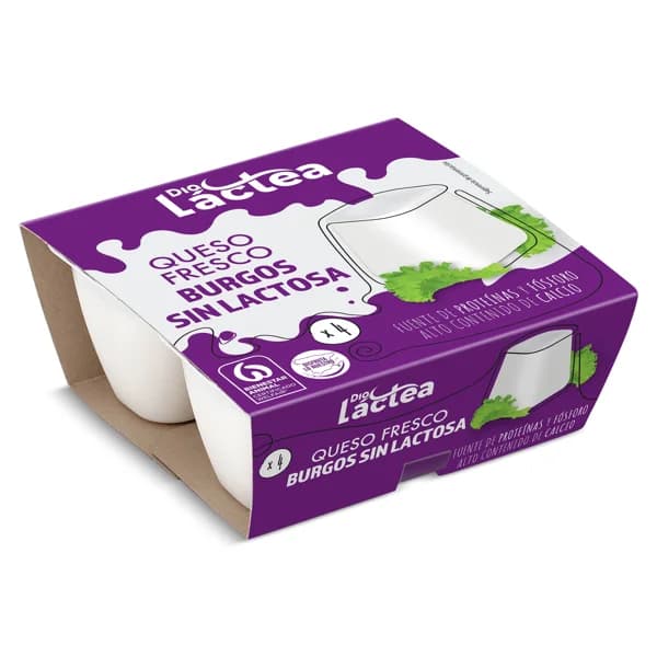 Queso fresco sin lactosa Dia Láctea tarrina 4 x 62.5 g - 0.25 kg - Imagen del producto en Findit