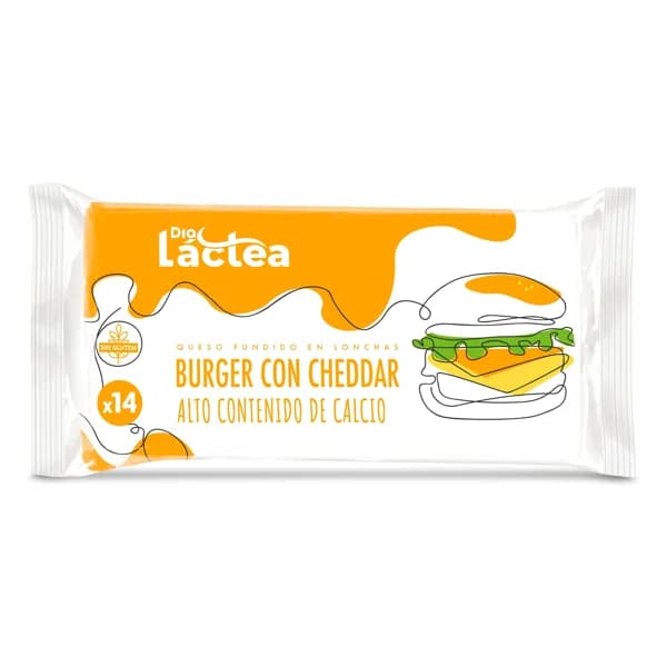 Queso fundido burger con cheddar Dia Láctea bolsa 300 g - 1 ud - Imagen del producto en Findit