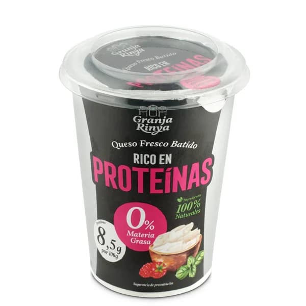 Queso fresco batido rico en proteínas Granja Rinya tarrina 400 g - 0.4 kg - Imagen del producto en Findit
