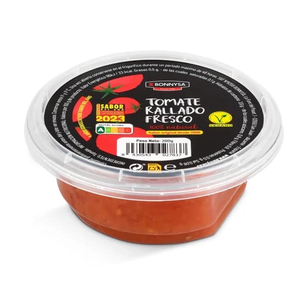 Tomate rallado natural Bonnysa tarrina 200 g - 0.2 kg - Imagen del producto en Findit