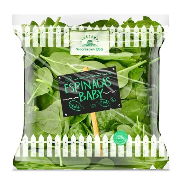 Brotes de espinaca baby Vegecampo de Dia bolsa 100 g - 0.07 kg - Imagen del producto en Findit