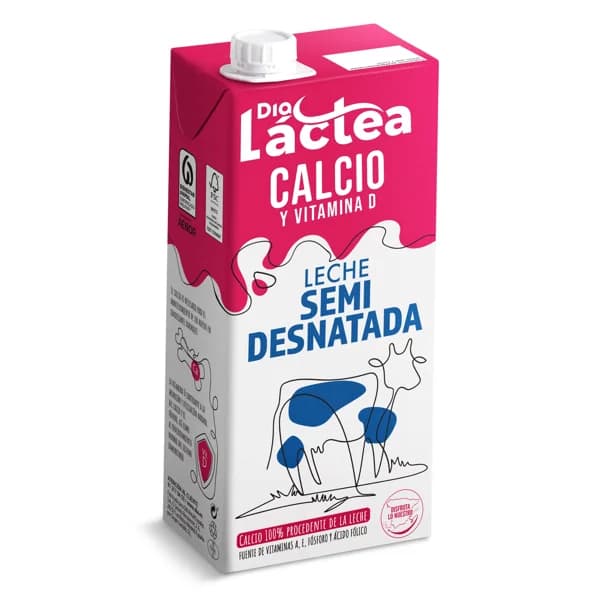 Leche semidesnatada calcio Dia Láctea brik 1 l - 1 l - Imagen del producto en Findit