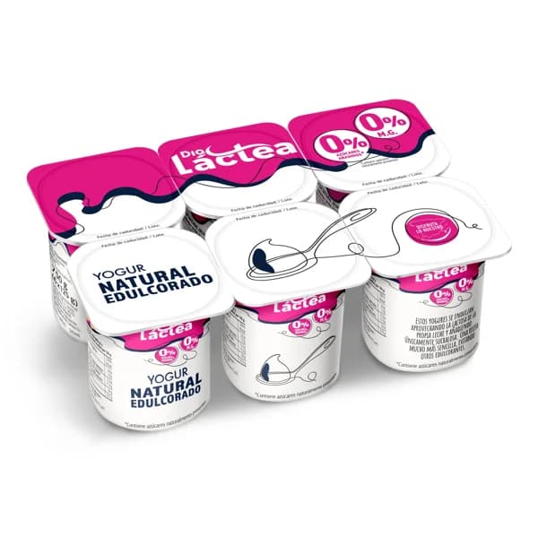 Yogur natural desnatado edulcorado Dia Láctea pack 6 x 125 g - 0.75 kg - Imagen del producto en Findit