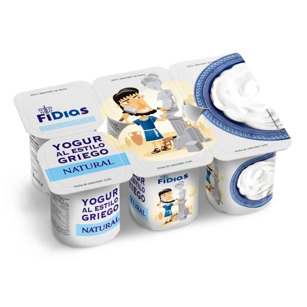 Yogur griego natural Fidias de Dia pack 6 x 125 g - 0.75 kg - Imagen del producto en Findit