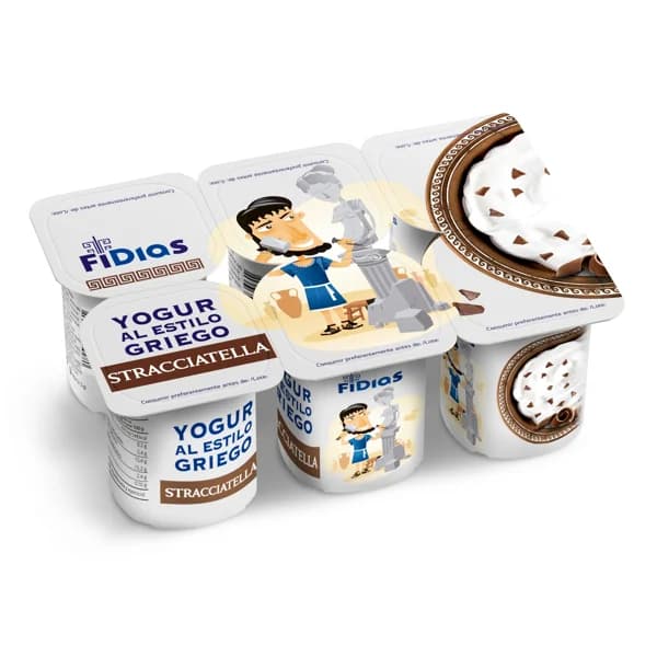 Yogur griego stracciatella Fidias de Dia pack 6 x 125 g - 0.75 kg - Imagen del producto en Findit