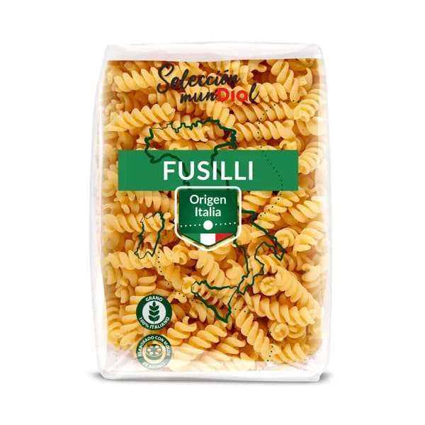 Fusilli Selección Mundial de Dia bolsa 500 g - 0.5 kg - Imagen del producto en Findit