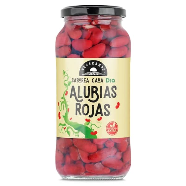 Alubias rojas cocidas Vegecampo de Dia frasco 400 g - 0.4 kg - Imagen del producto en Findit