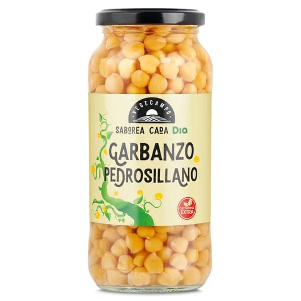 Garbanzo cocido pedrosillano Vegecampo de Dia frasco 400 g - 0.4 kg - Imagen del producto en Findit