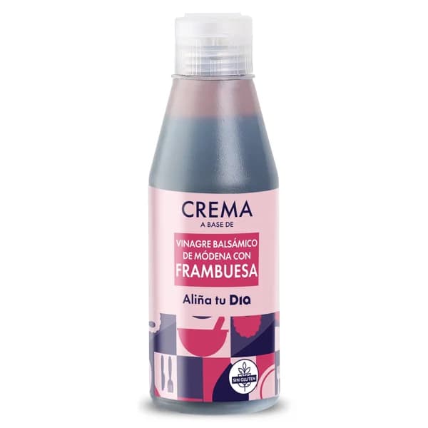Crema de vinagre de Módena con frambuesa Aliña tu Dia botella 220 ml - 0.22 l - Imagen del producto en Findit