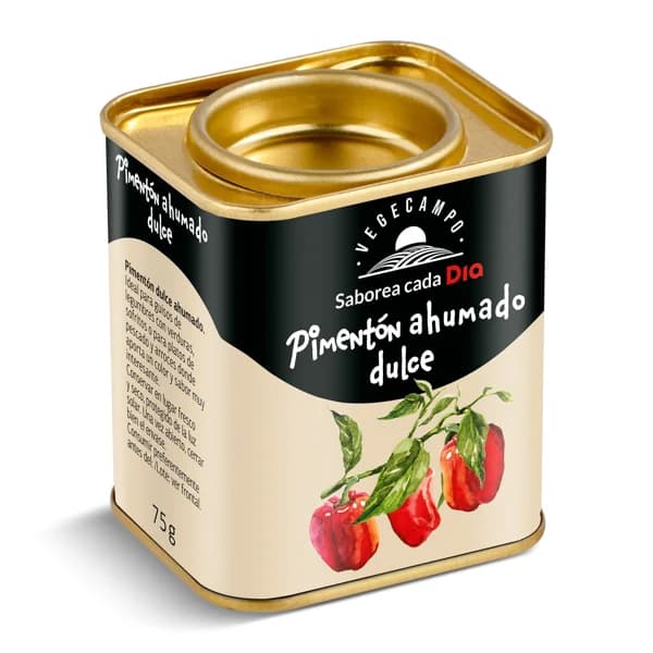 Pimentón ahumado dulce Vegecampo de Dia lata 75 g - 0.08 kg - Imagen del producto en Findit