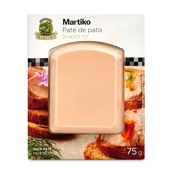 Paté de pato superior Martiko blister 75 g - 0.08 kg - Imagen del producto en Findit