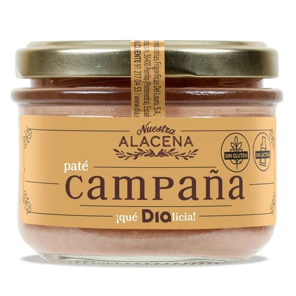 Paté de campaña Nuestra Alacena de Dia frasco 125 g - 0.12 kg - Imagen del producto en Findit