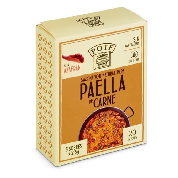 Sazonador para paella de carne Pote caja 12.5 g - 0.01 kg - Imagen del producto en Findit