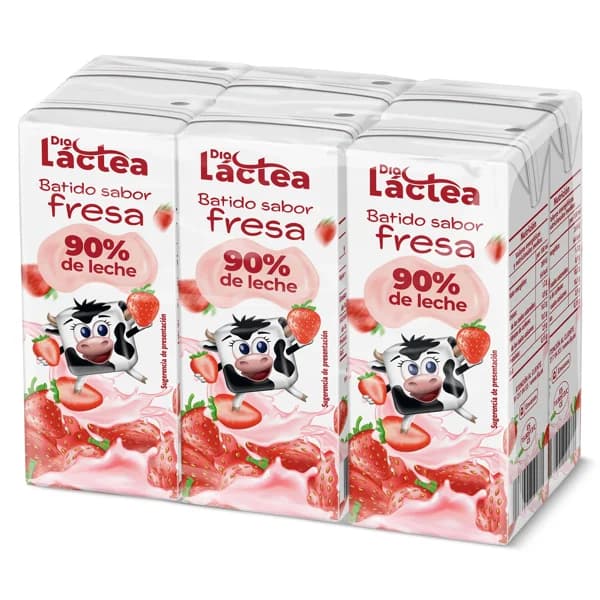 Batido de fresa Dia lactea brik 6 x 200 ml - 1.2 l - Imagen del producto en Findit