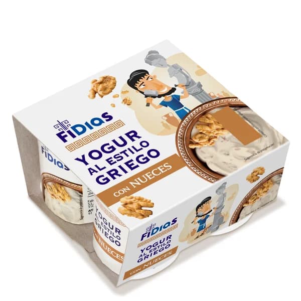 Yogur griego con nueces Fidias de Dia pack 4 x 125 g - 0.5 kg - Imagen del producto en Findit