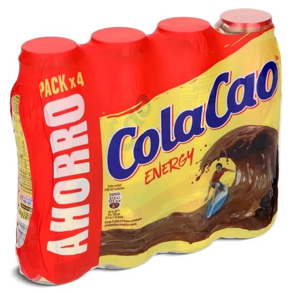 Batido de cacao energy Colacao botella 4 x 188 ml - 0.75 l - Imagen del producto en Findit