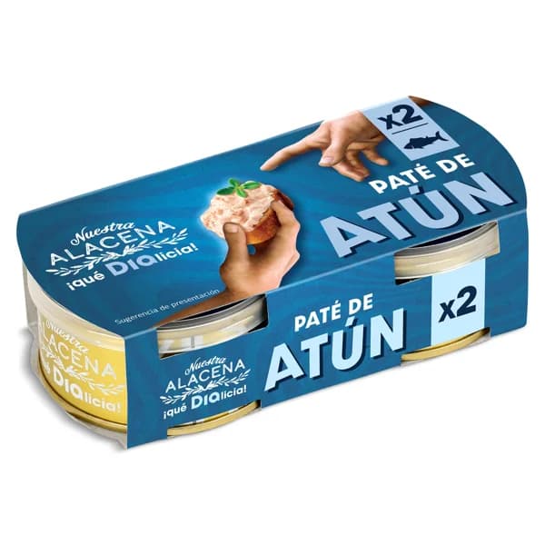 Paté de atún  Nuestra Alacena de Dia pack 2 x 75 g - 0.15 kg - Imagen del producto en Findit