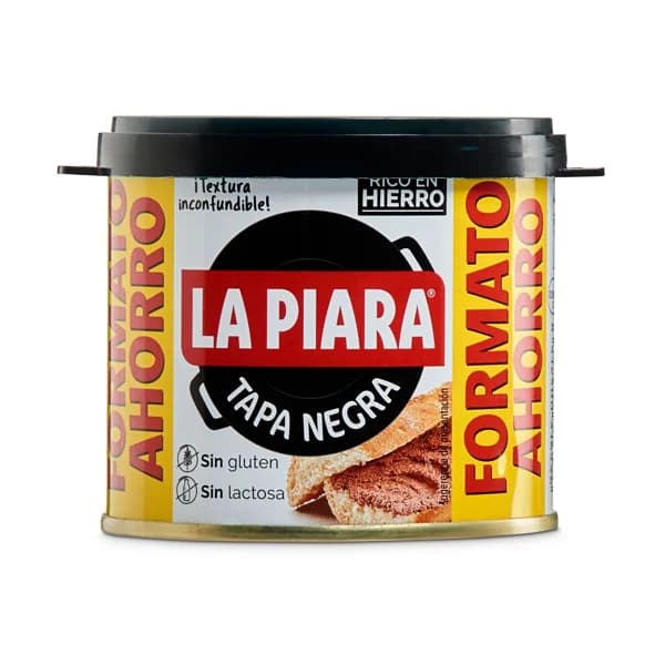 Paté La piara Tapa Negra lata 225 g - 0.23 kg - Imagen del producto en Findit