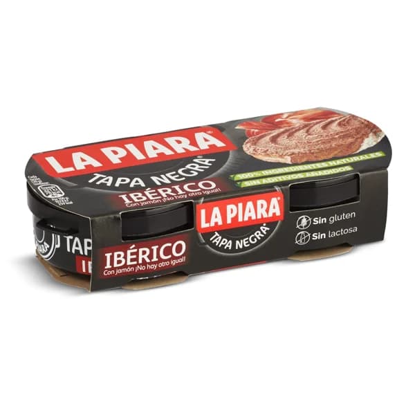 Paté tapa negra ibérico La piara Tapa Negra lata 2 x 73 g - 0.15 ud - Imagen del producto en Findit